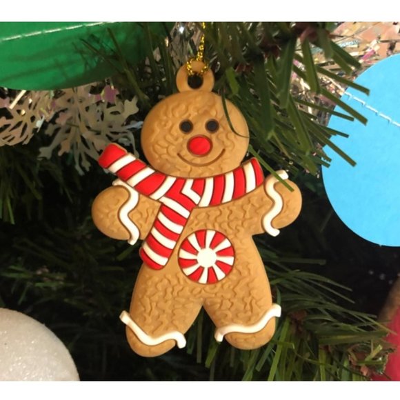 Gingerbread Christmas Ornaments 12pc Holiday Home Decor Xmas Tree Decorations - Picture 2 of 11